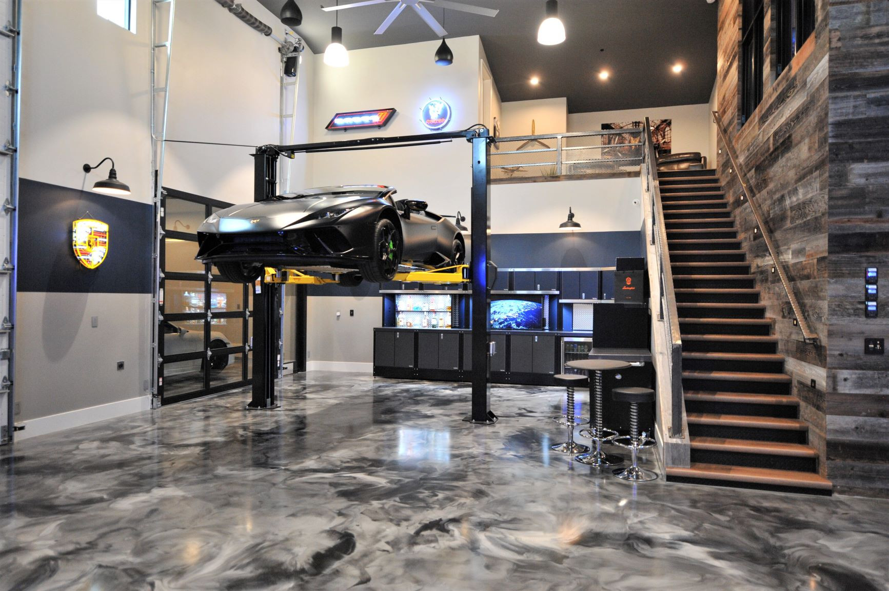 Luxury metallic swirl epoxy